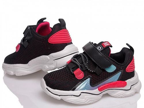 Кроссовки Kidsmix N9025 black-red(31-36) в магазине Фонтан Обуви