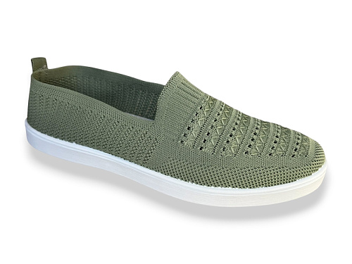 Слипоны Rai Shoes F06-021 св.зелений в магазине Фонтан Обуви