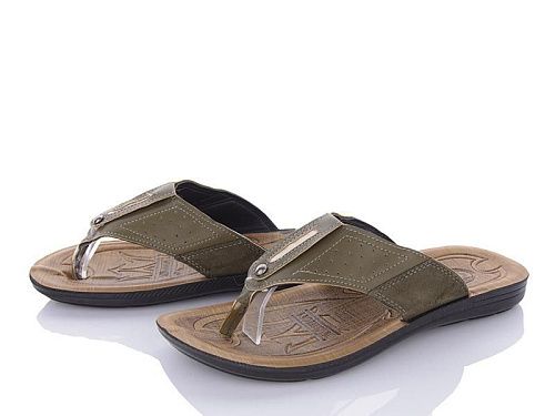 Шлепанцы Oskar 6-B5013E khaki в магазине Фонтан Обуви