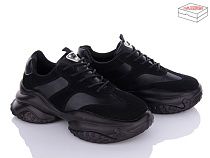 Кроссовки No Brand 8118 all black в магазине Фонтан Обуви