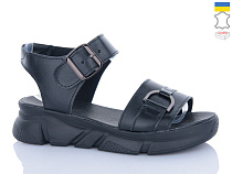 Босоножки Sali 1718-4 чорний шкіра чор-п в магазине Фонтан Обуви