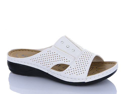 Шлепанцы Sali One 1009 білий в магазине Фонтан Обуви