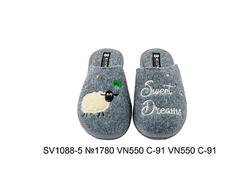 Тапочки женские SV 1088-5 №1780 VN550 С-91 VN550 С-91 в магазине Фонтан Обуви