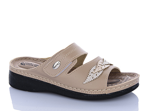 Шлепанцы Sali One 209-86 бежевий в магазине Фонтан Обуви