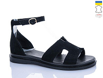 Босоножки Garti 0192 чорний замш в магазине Фонтан Обуви