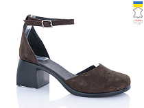 Туфли Sali 1122 коричневий з чор-п. в магазине Фонтан Обуви