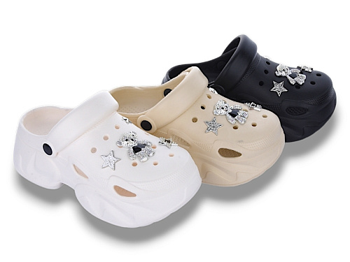 Кроксы Красиво Ян T679 mix в магазине Фонтан Обуви