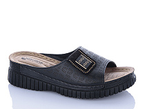Шлепанцы Sali One 208-86 чорний в магазине Фонтан Обуви