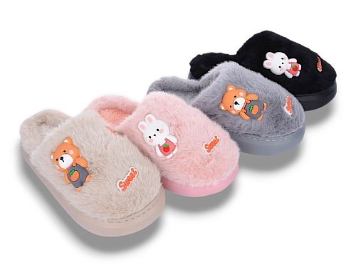 Тапочки Jh-Ян 2025-17 mix (12) в магазине Фонтан Обуви