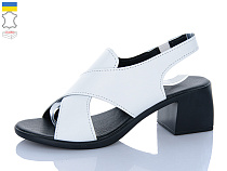 Босоножки Sali 159 білий чор-п. в магазине Фонтан Обуви