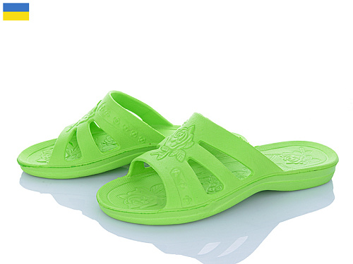 Шлепанцы Vladimir Cross 007 троянда-салатовий в магазине Фонтан Обуви