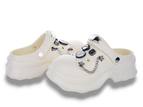 Кроксы Красиво Ян T678 white в магазине Фонтан Обуви