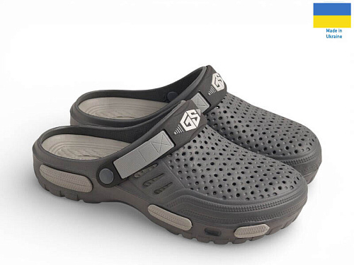 Кроксы Rai Shoes CM118 графіт в магазине Фонтан Обуви