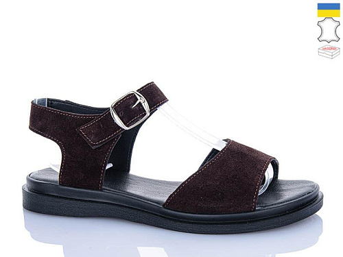 Босоножки Garti 140 коричневий замш в магазине Фонтан Обуви