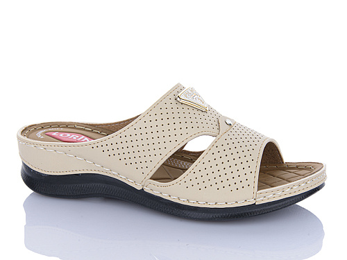 Шлепанцы Sali One 013-25 бежевий в магазине Фонтан Обуви