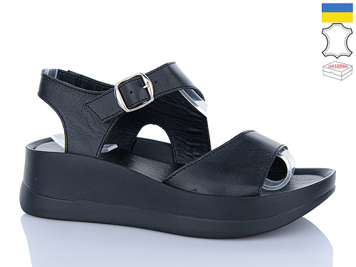 Босоножки Garti 3 чорний шк. в магазине Фонтан Обуви