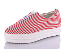 Слипоны Miss Ilonna 274  red в магазине Фонтан Обуви