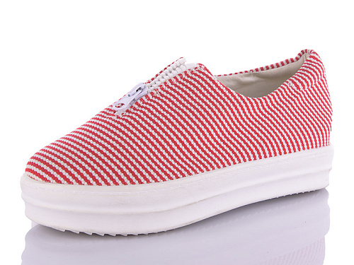 Слипоны Miss Ilonna 274  red в магазине Фонтан Обуви