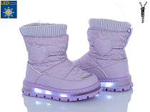 Дутики Clibee-Shosho D6915P-1 purple LED в магазине Фонтан Обуви