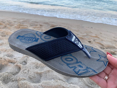 Шлепанцы Gurkem MG6132-1 blue в магазине Фонтан Обуви