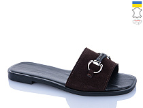 Шлепанцы Garti 03 коричневий замш в магазине Фонтан Обуви