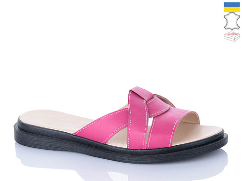 Шлепанцы Sali 302 фуксія чор-п. в магазине Фонтан Обуви