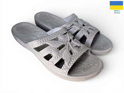 Шлепанцы Rai Shoes С60 т.бежевий в магазине Фонтан Обуви