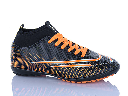 Спорт Presto 043-2 чорний-помаран. в магазине Фонтан Обуви