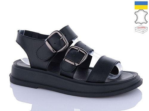 Босоножки Sali 914 чорний к в магазине Фонтан Обуви