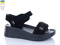 Босоножки Garti 0196 чорний замш в магазине Фонтан Обуви