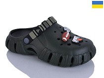 Кроксы Demur 6770 зелений-чорний в магазине Фонтан Обуви