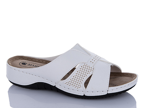 Шлепанцы Sali One 05-02 білий в магазине Фонтан Обуви