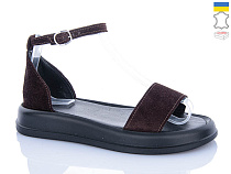 Босоножки Garti 20 коричневий замш в магазине Фонтан Обуви