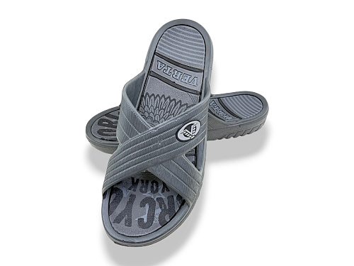 Шлепанцы Rai Shoes 12 сірий-сірий в магазине Фонтан Обуви