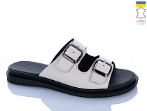 Шлепанцы Sali 191 бежевий к чор-п. в магазине Фонтан Обуви