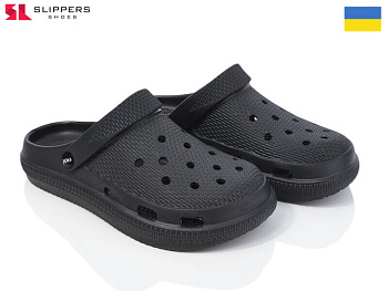 Кроксы Slipers С98 black в магазине Фонтан Обуви