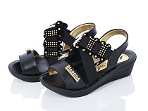 Босоножки Gurkem 2024-049-3 black в магазине Фонтан Обуви