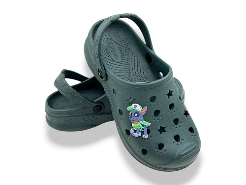 Кроксы Rai Shoes 81-82 хакі в магазине Фонтан Обуви