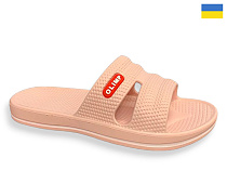Шлепанцы Rai Shoes L105 персиковий в магазине Фонтан Обуви