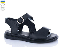 Босоножки Garti 138 чорна шкіра в магазине Фонтан Обуви