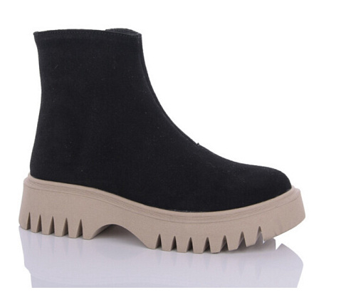 Ботинки Garti 6722 чз беж замш мех в магазине Фонтан Обуви