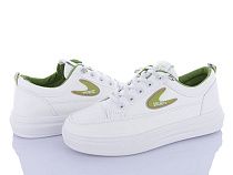 Кроссовки Violeta 149-65 white-green в магазине Фонтан Обуви