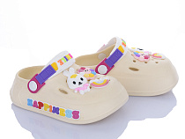 Кроксы Soylu KK007 бежевий в магазине Фонтан Обуви