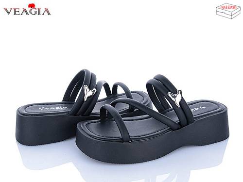 Шлепанцы Veagia-Ada N6 black в магазине Фонтан Обуви