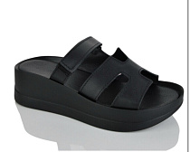 Шлепанцы 0193 чорна шкіра в магазине Фонтан Обуви