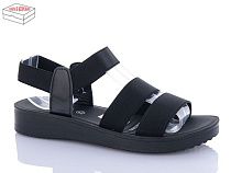 Босоножки Qq Shoes H5350-2 black батал в магазине Фонтан Обуви