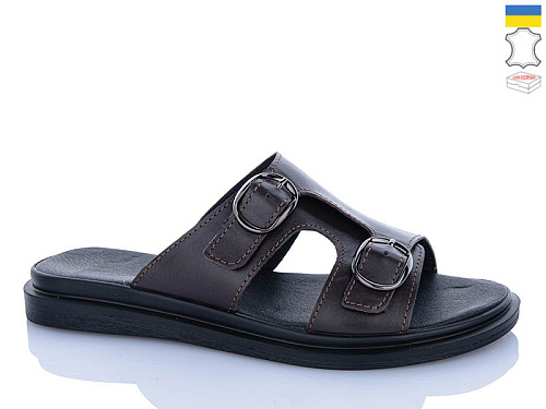 Шлепанцы Sali 112 шоколад к чор-п. в магазине Фонтан Обуви