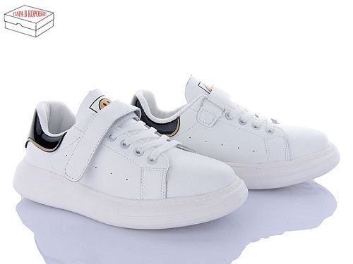 Кроссовки Okshoes B107-3 white black в магазине Фонтан Обуви