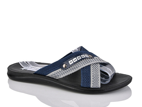 Шлепанцы Demur 2001 синій батал в магазине Фонтан Обуви