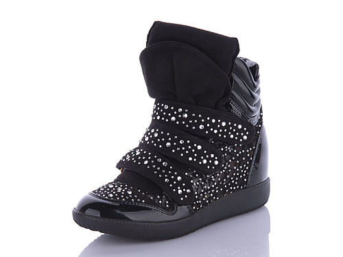 Сникерсы Miss Ilonna 18 черный в магазине Фонтан Обуви